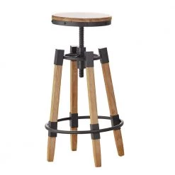 Grady 25.00 in. Antique Finish Firwood Bar Stool by Noble House