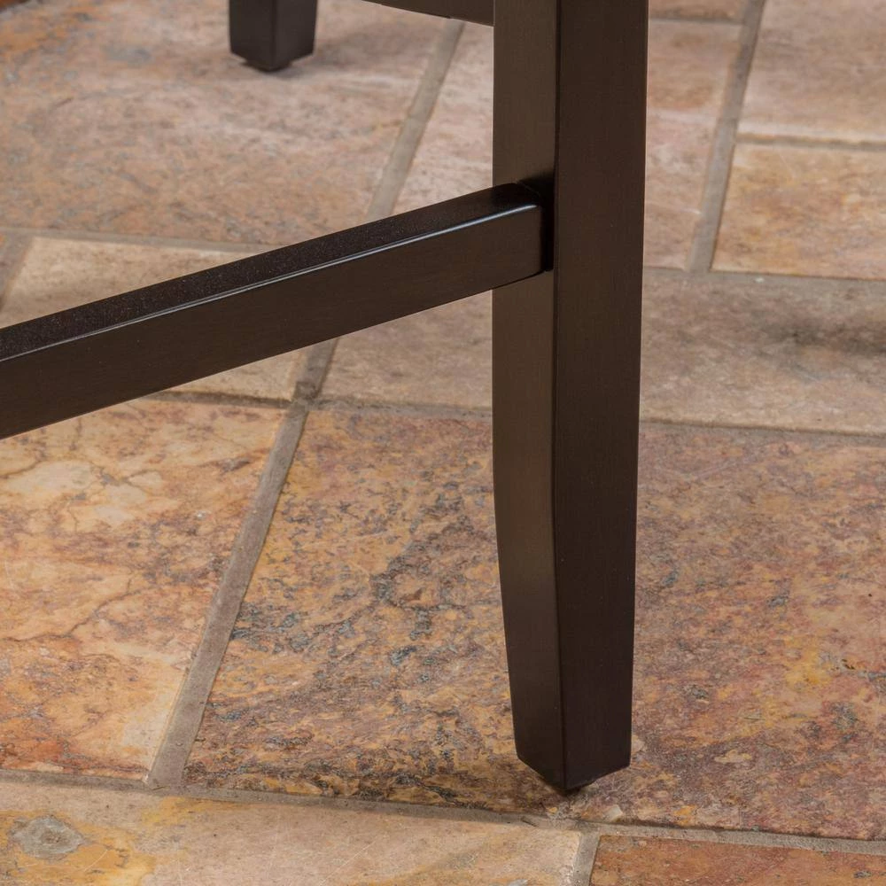 Markson 30 in. Beige Studded Bar Stool (Set of 2) by Noble House - Image 11