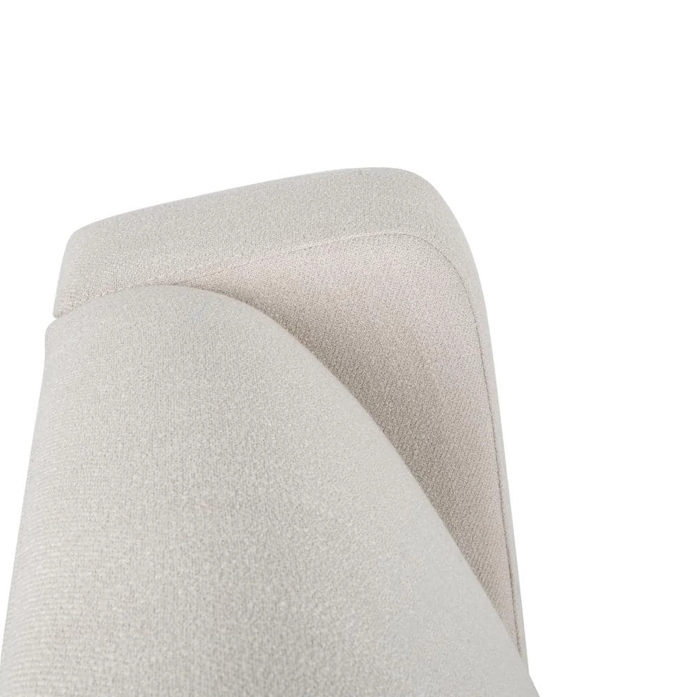 Hounker Beige Fabric Recliner by Noble House - Image 6