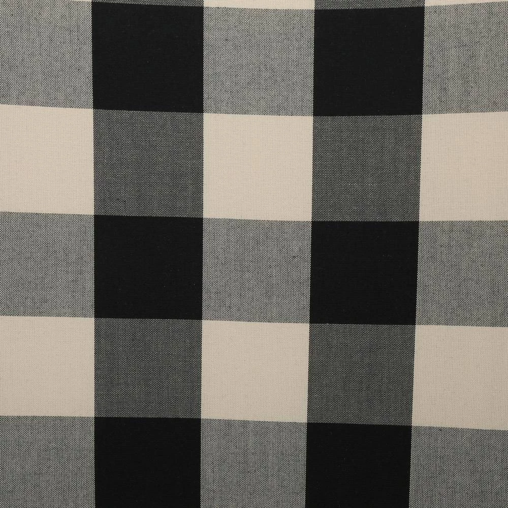 Black and White Plaid Fabric Club Chair by Noble House - Image 8