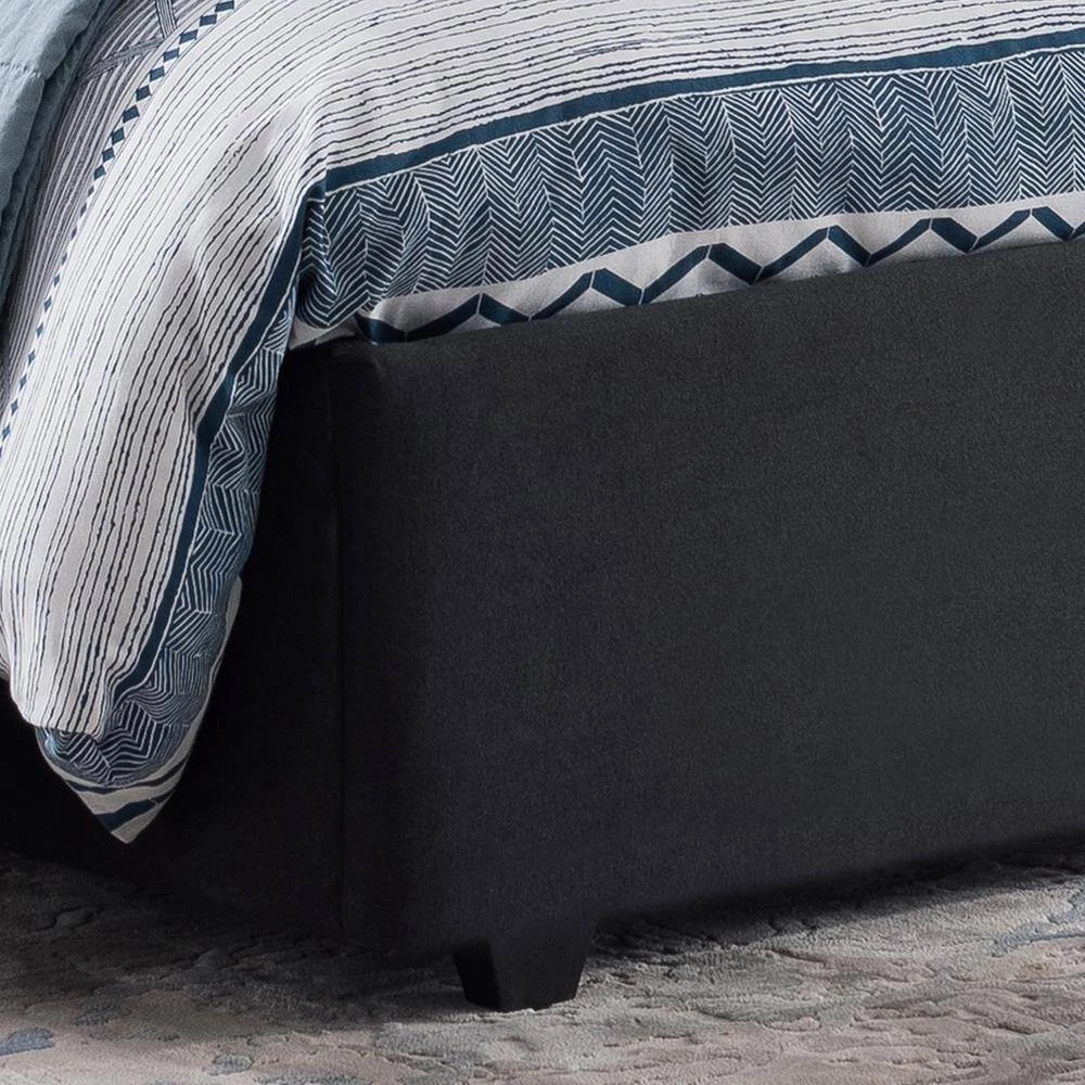 Cordeaux Queen Wood Upholstered Bed Frame by Noble House - Image 5