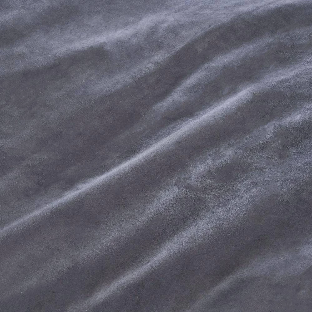 Baron 8 ft. Black Suede Polyester Bean Bag by Noble House - Image 8