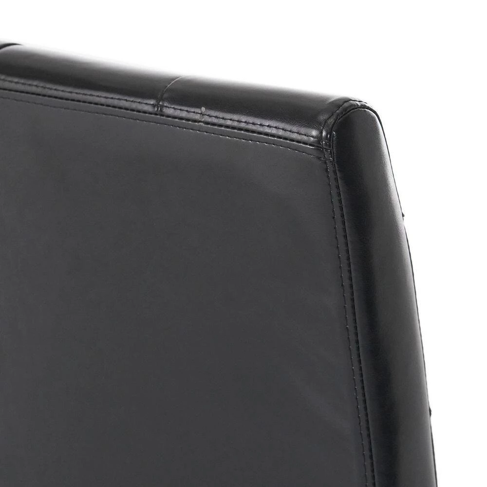 Roland Black Leather Dining Chairs (Set of 2) by Noble House - Image 7