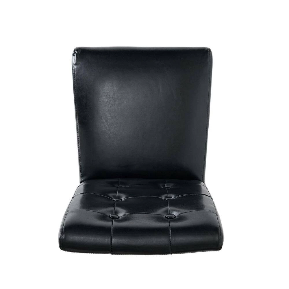 Roland Black Leather Dining Chairs (Set of 2) by Noble House - Image 3