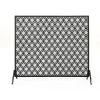 Ellias Modern Black Single Panel Iron Fire Screen by Noble House
