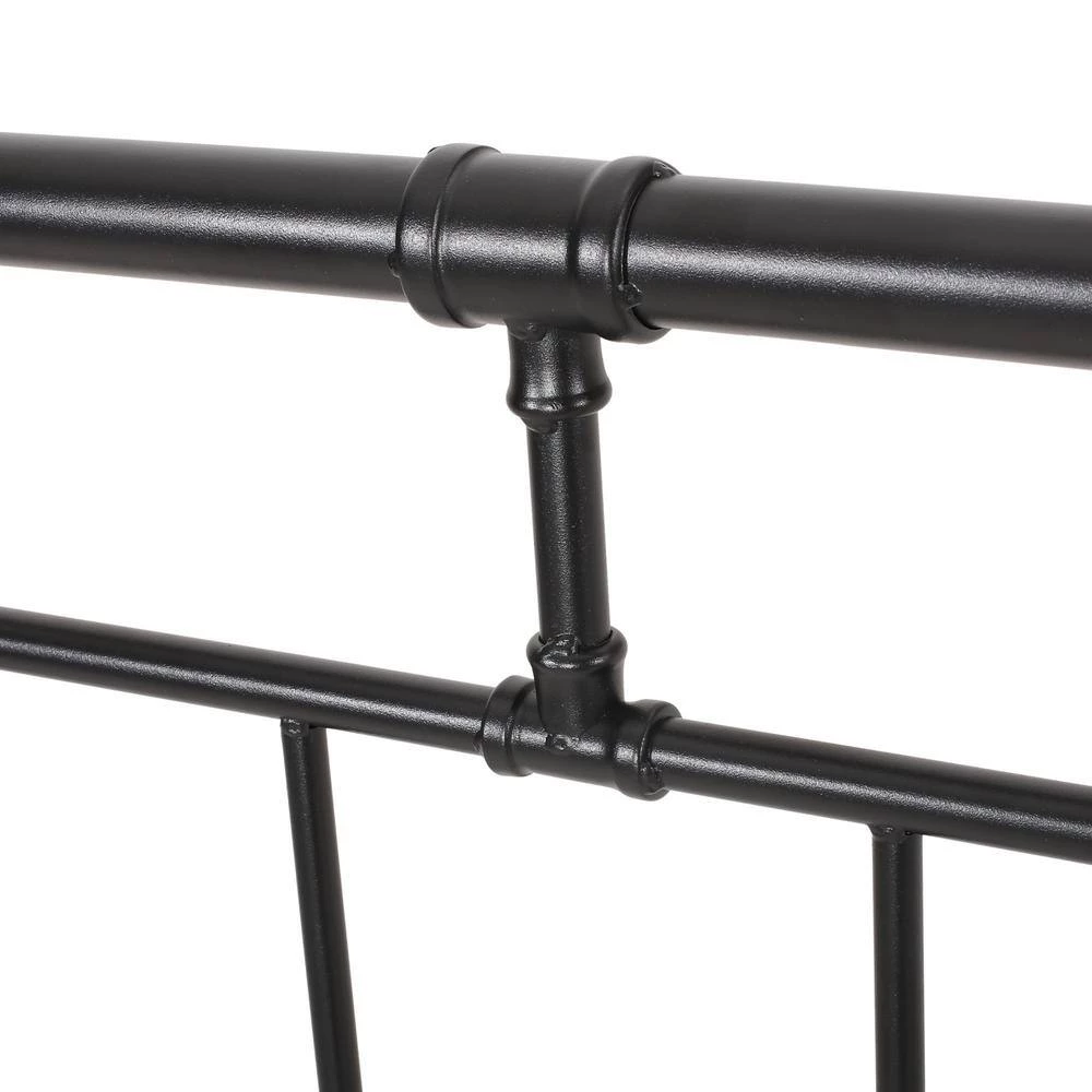 Aborn Flat Black Twin Headboard by Noble House - Image 4