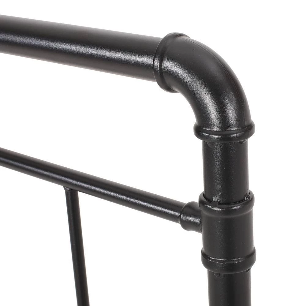 Aborn Flat Black Twin Headboard by Noble House - Image 3