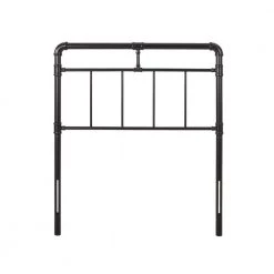 Aborn Flat Black Twin Headboard by Noble House