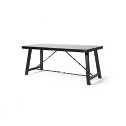 Aubrie Black Dining Table by Noble House