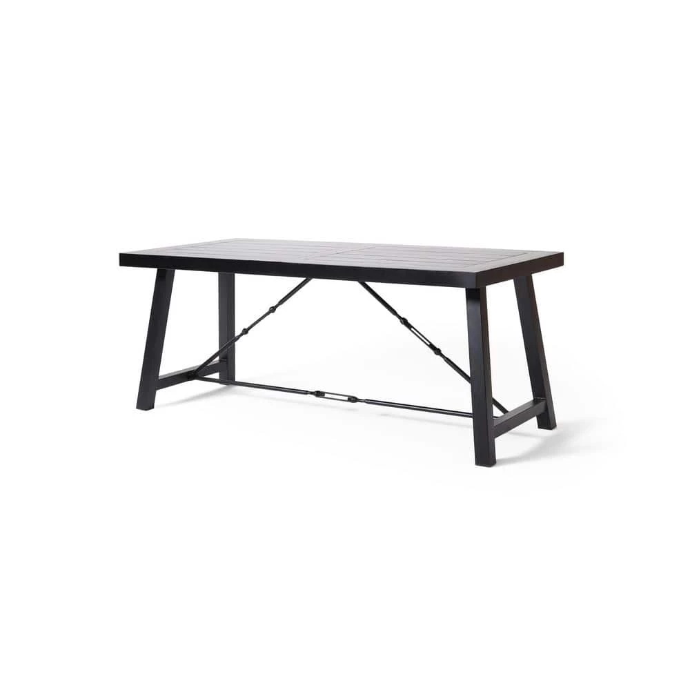 Aubrie Black Dining Table by Noble House