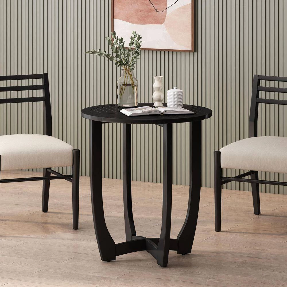 Tavon Black Indoor Dining Table by Noble House - Image 9