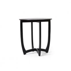 Tavon Black Indoor Dining Table by Noble House