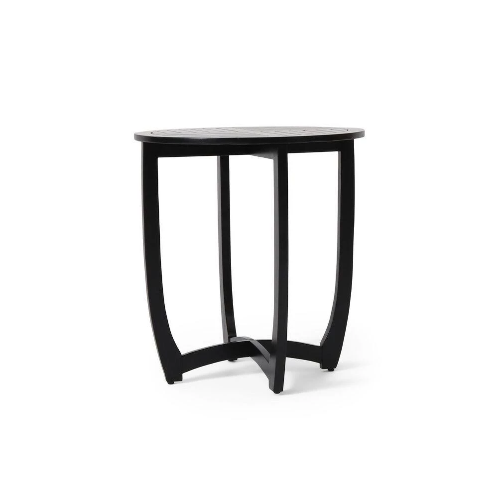 Tavon Black Indoor Dining Table by Noble House - Image 4