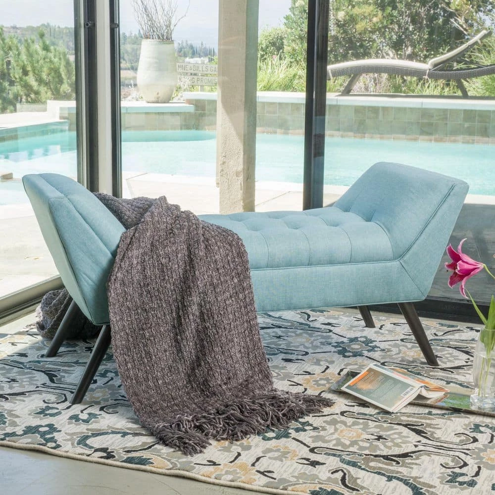 Demi Blue Bench by Noble House - Image 10