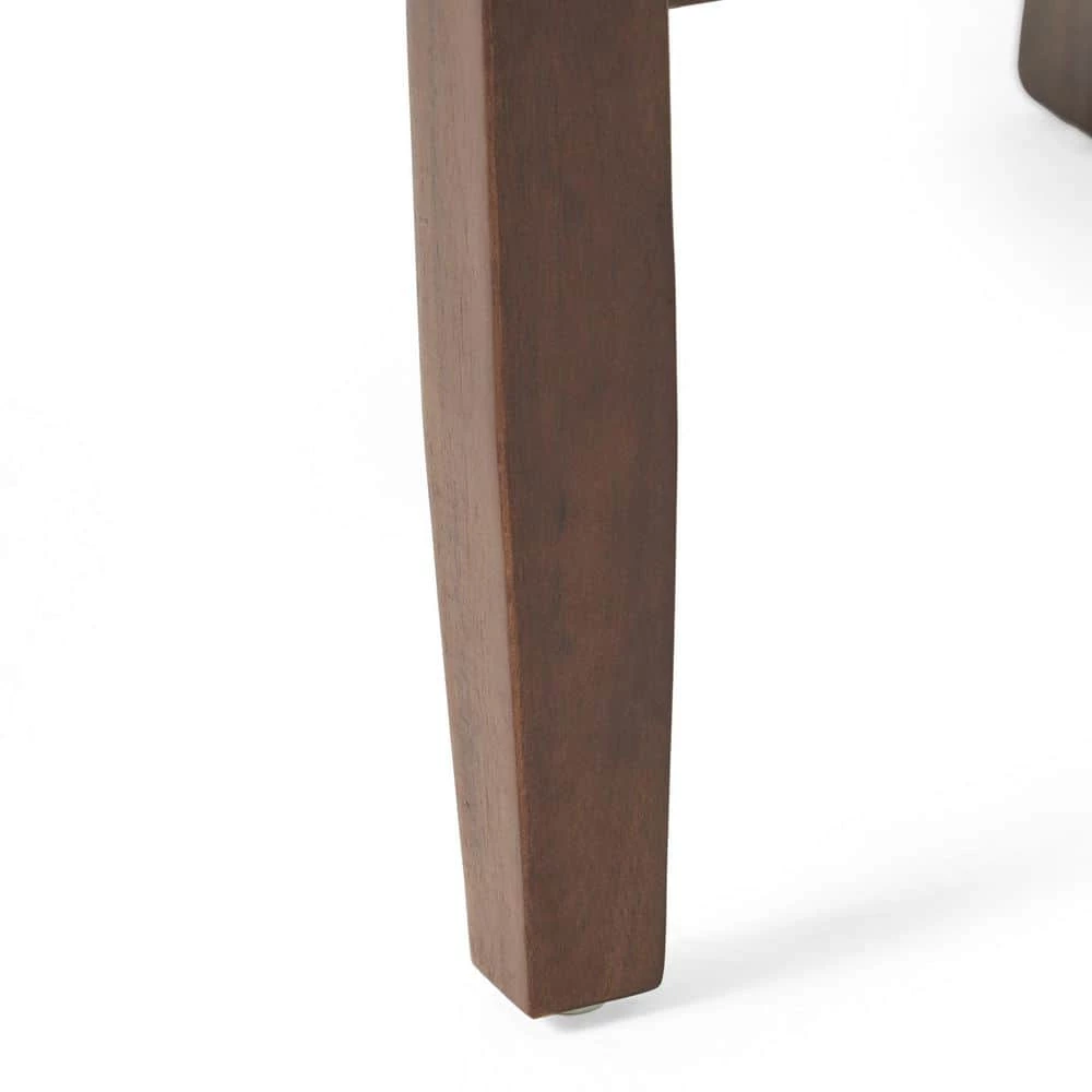 Harmon 26.18 in. Brown Acacia Counter Chair by Noble House - Image 5