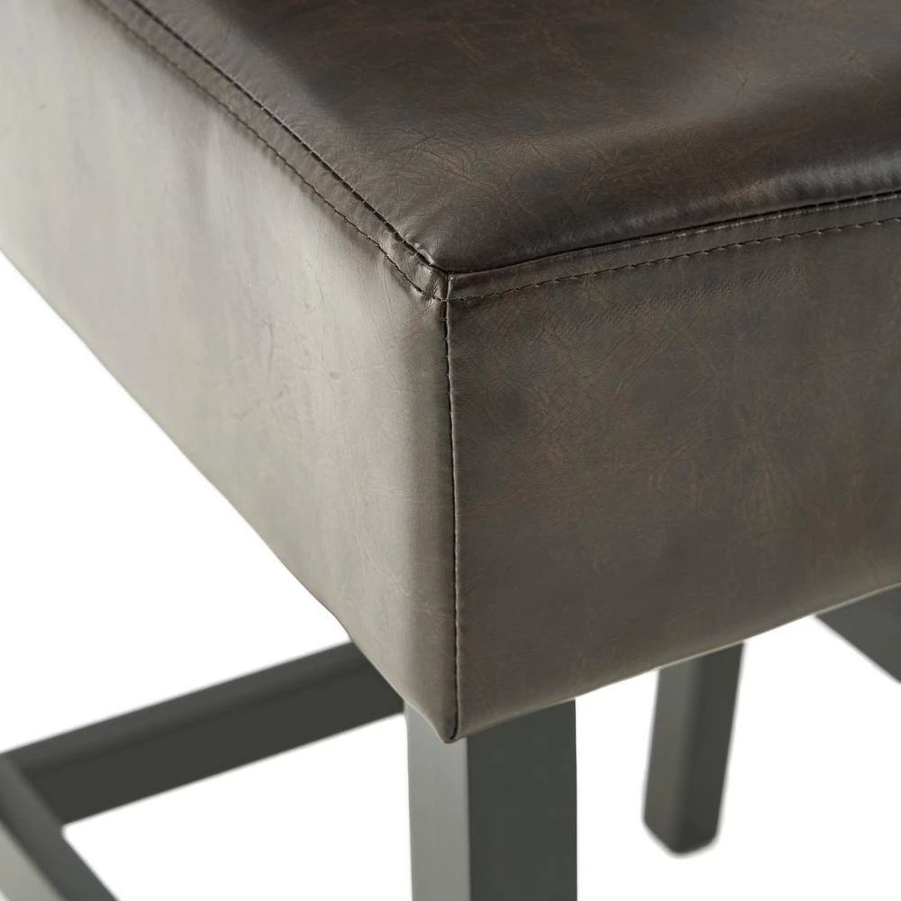 Portman 37.73 in. Brown Counter Stools (Set of 2) by Noble House - Image 9