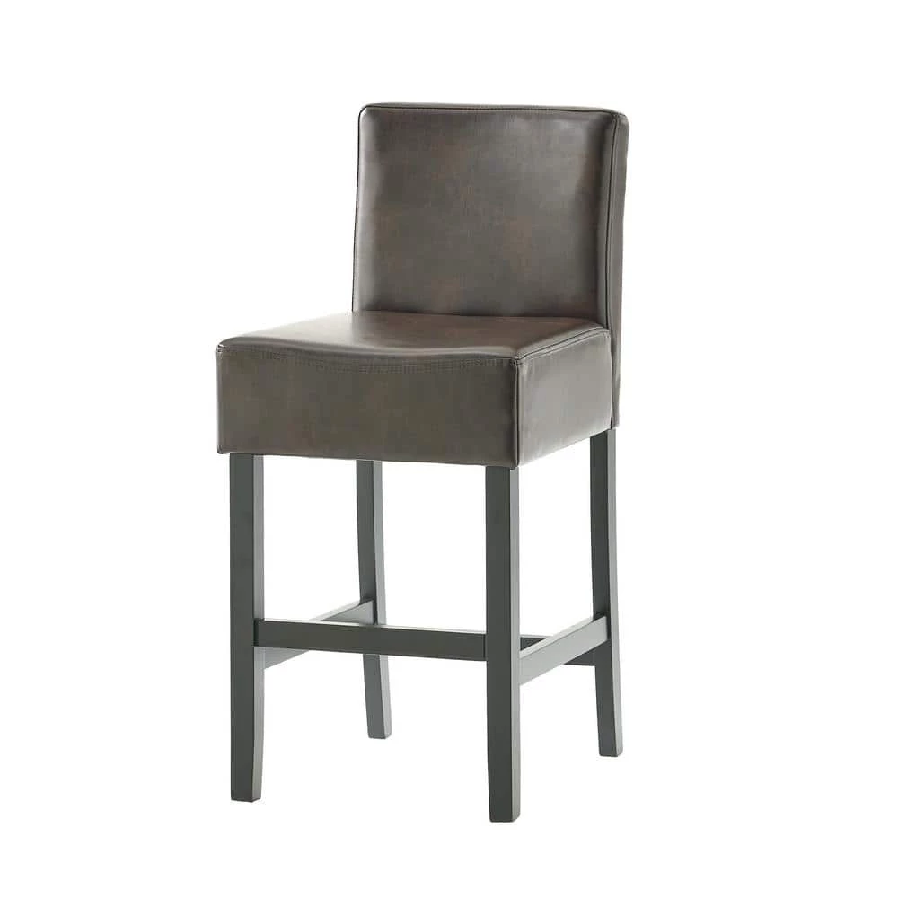 Portman 37.73 in. Brown Counter Stools (Set of 2) by Noble House - Image 6