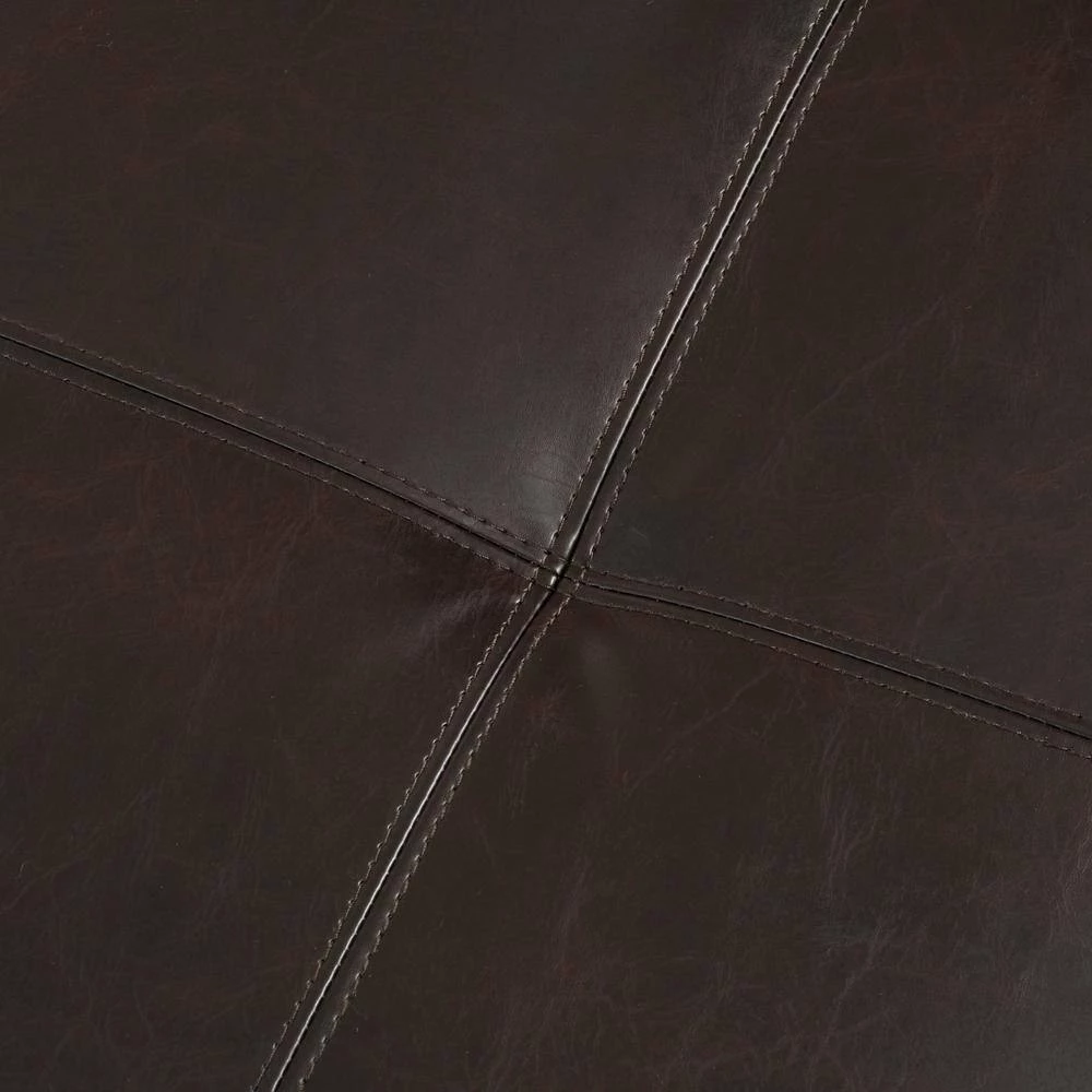 Lanister Brown PU Leather Medium Storage Bench by Noble House - Image 4