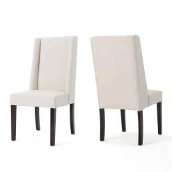 Rory Ivory Wood Dining Chairs (Set of 2) by Noble House