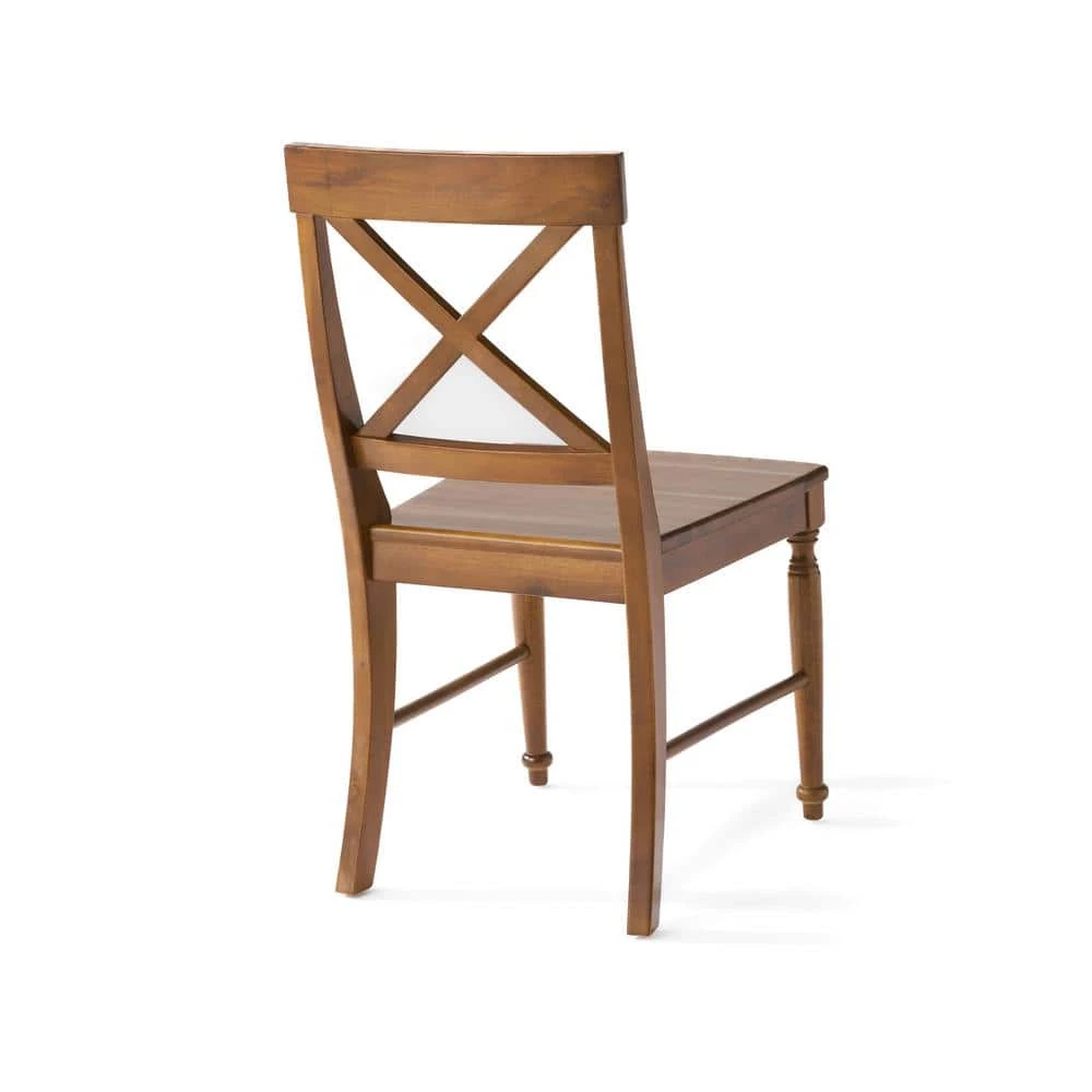 Rovie Dark Oak Wood Dining Chairs Set of 2 by Noble House - Image 7
