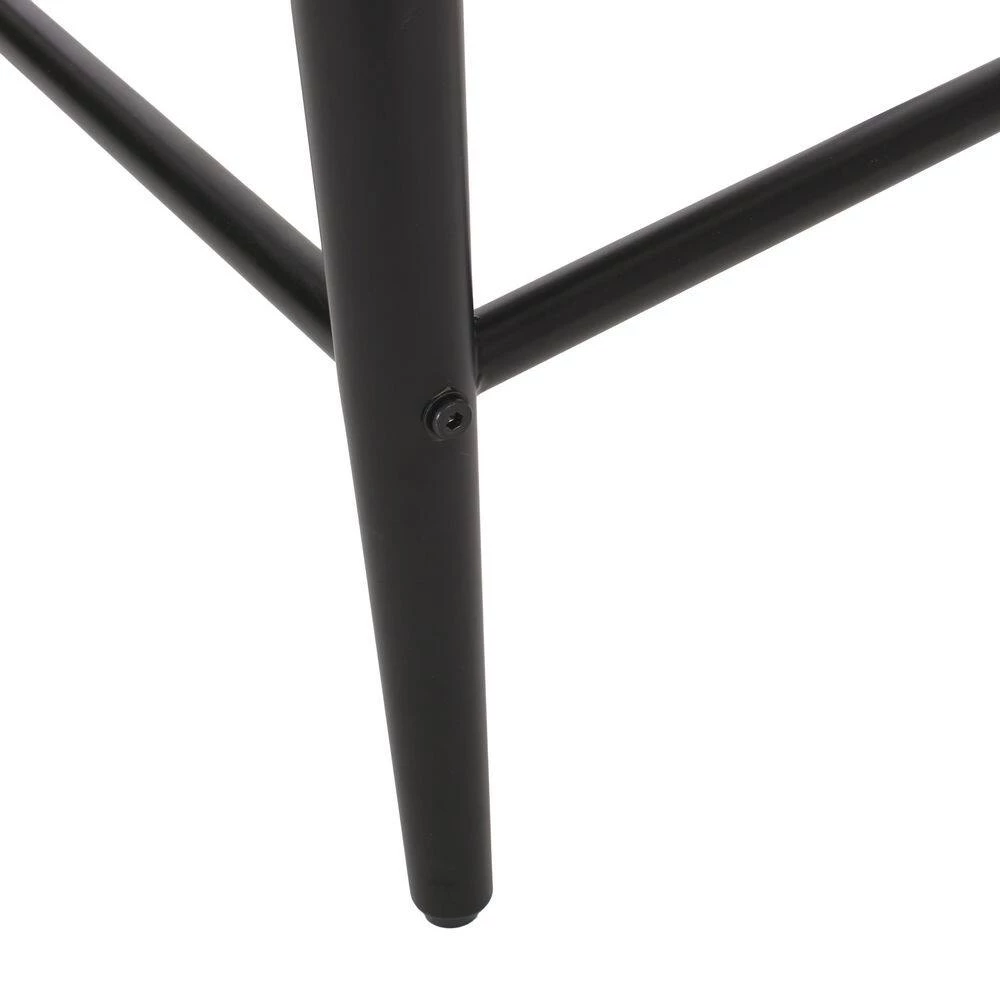 Boise 25 in. Charcoal and Black Counter Bar Stool (Set of 2) by Noble House - Image 9