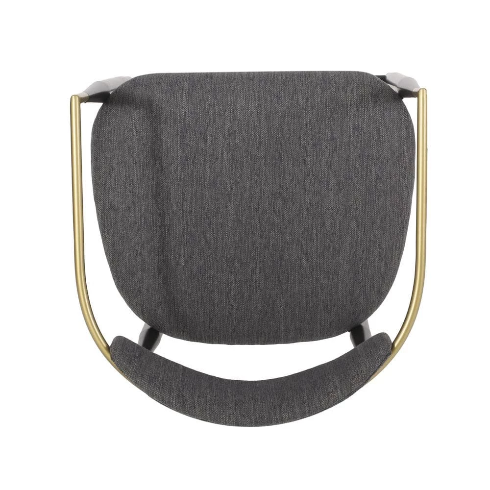 Boise 25 in. Charcoal and Black Counter Bar Stool (Set of 2) by Noble House - Image 3