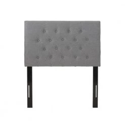 Atterbury Charcoal Grey Twin Headboard by Noble House