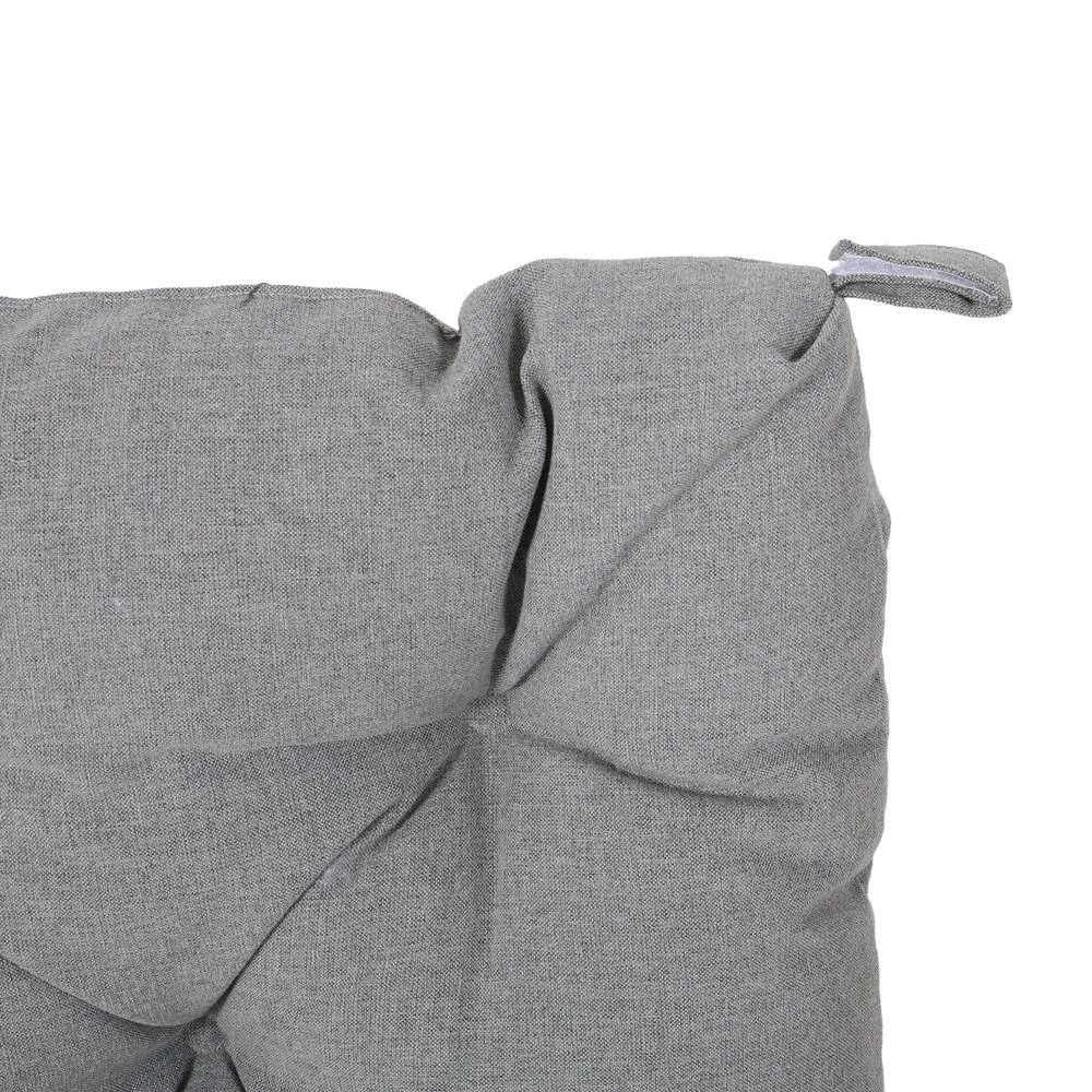 Baird Charcoal Tufted Chair Pad by Noble House - Image 2