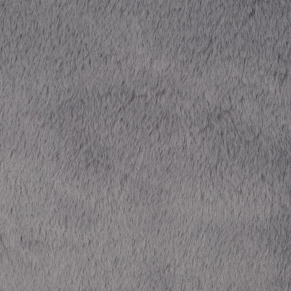 Loubar Charcoal Faux Fur Cube Pouf by Noble House - Image 6