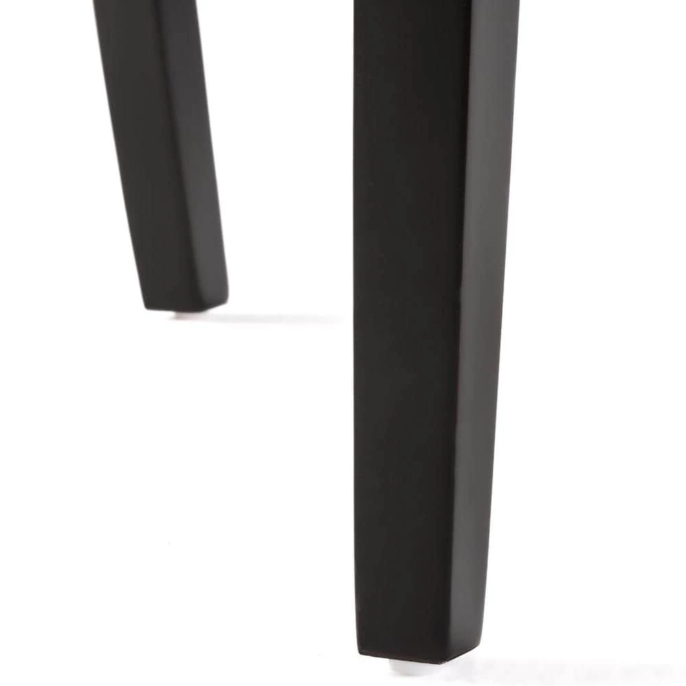 Lissa Chocolate Brown PU T-Stitch Dining Chairs (Set of 2) by Noble House - Image 4