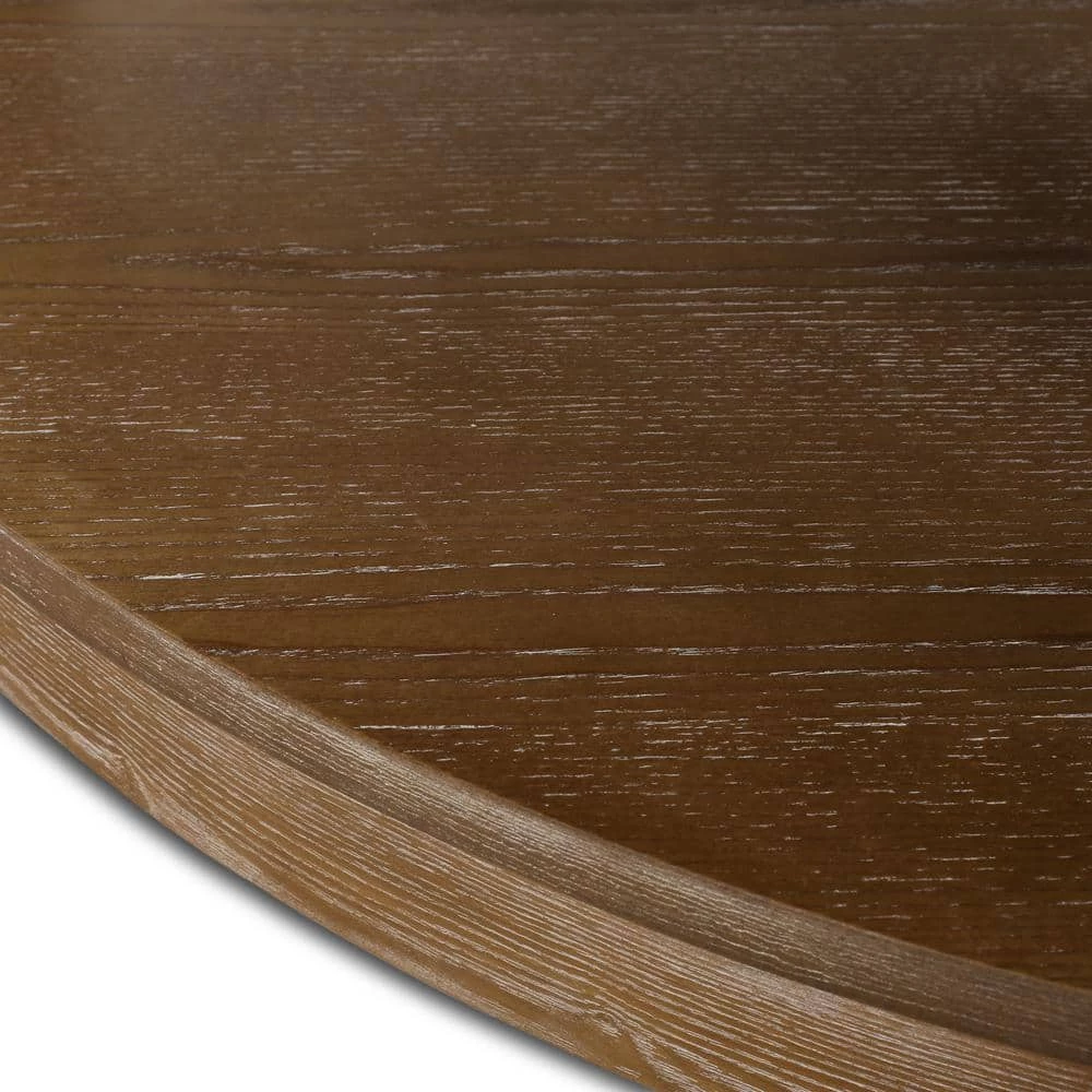 Grolsch Cognac Brown Tufted Ottoman by Noble House - Image 6