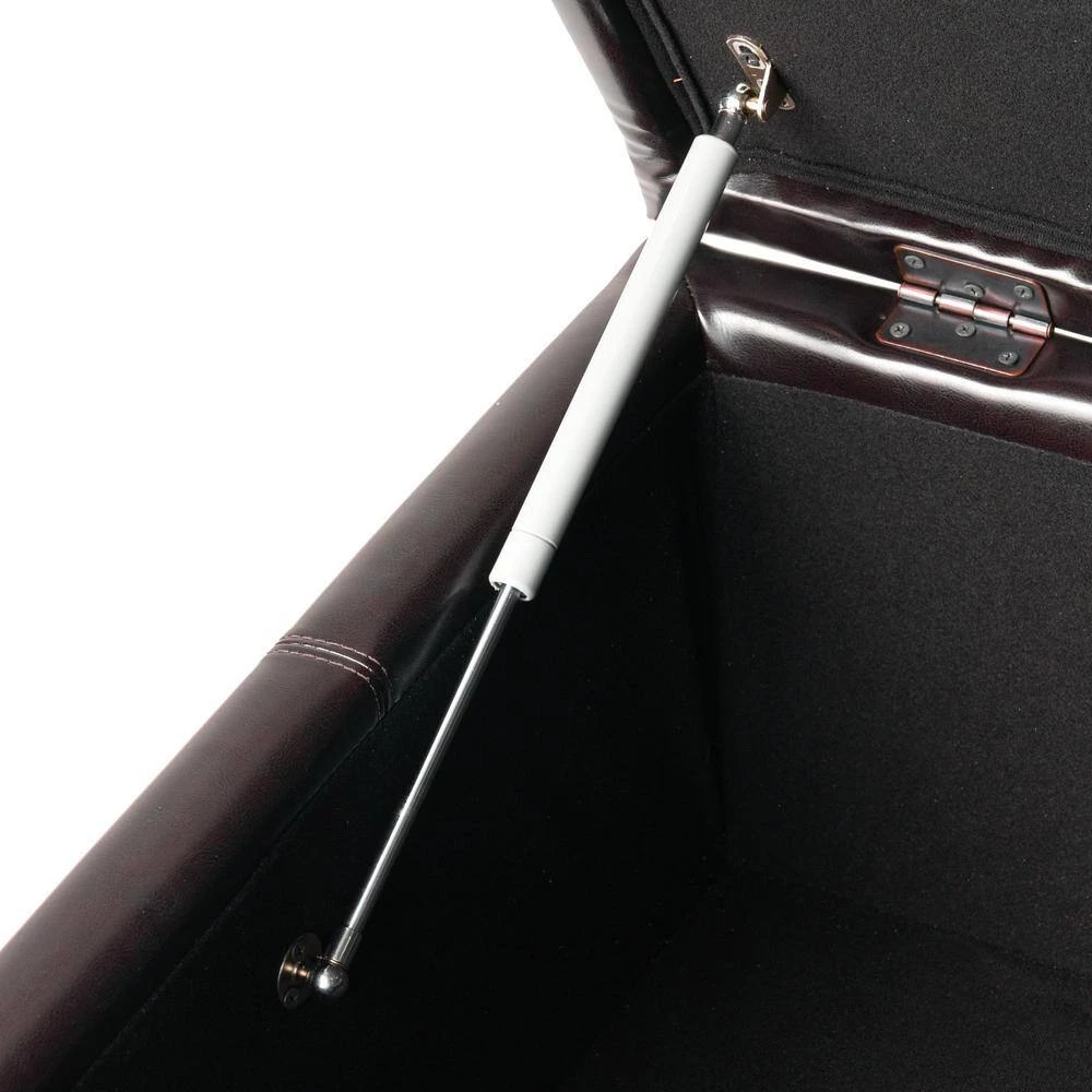 Carlsbad Espresso Brown Storage Ottoman by Noble House - Image 7