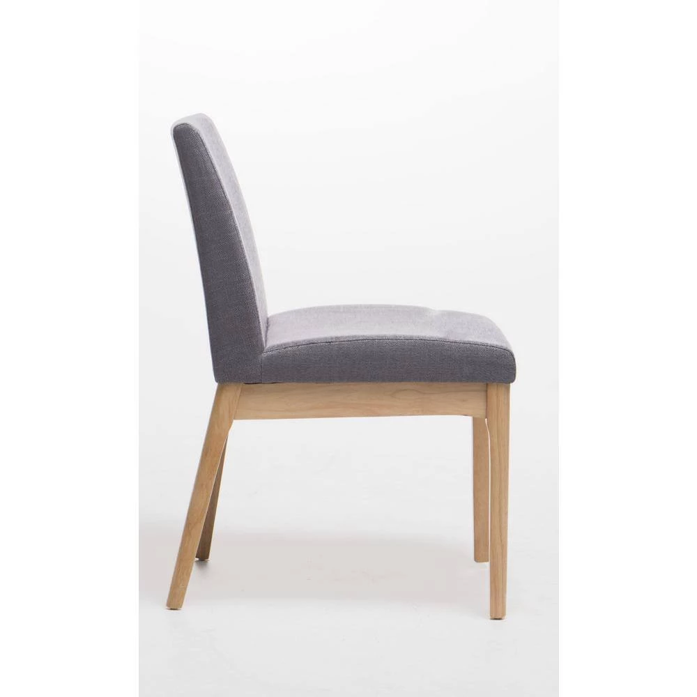 Kwame Dark Grey and Oak Dining Chairs (Set of 2) by Noble House - Image 5