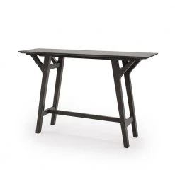 Lempster 59.1 in. Gray Straight Wood Console Table by Noble House