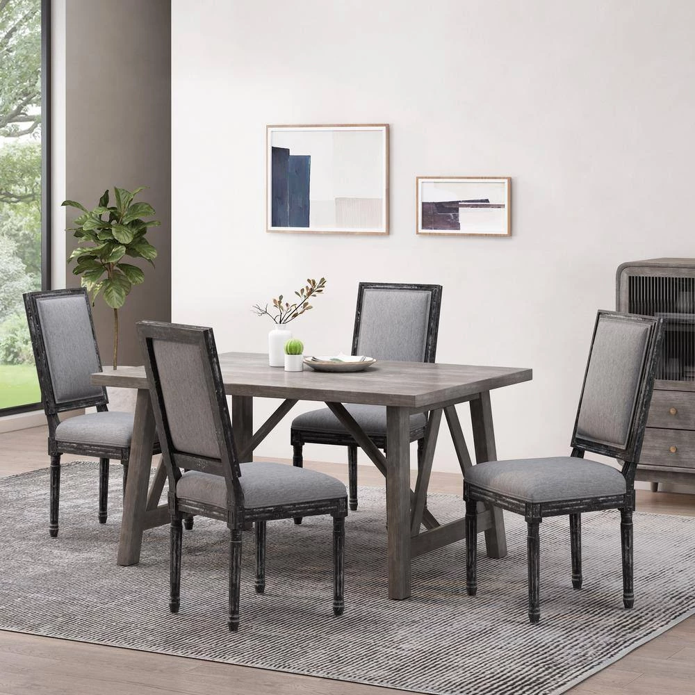 Robin Gray Upholstered Dining Side Chair (Set of 4) by Noble House - Image 9