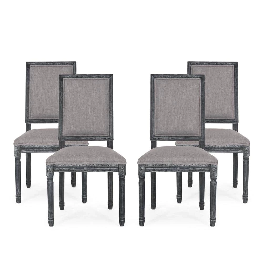 Robin Gray Upholstered Dining Side Chair (Set of 4) by Noble House