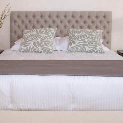 Jezebel Light Beige Full/Queen Headboard by Noble House