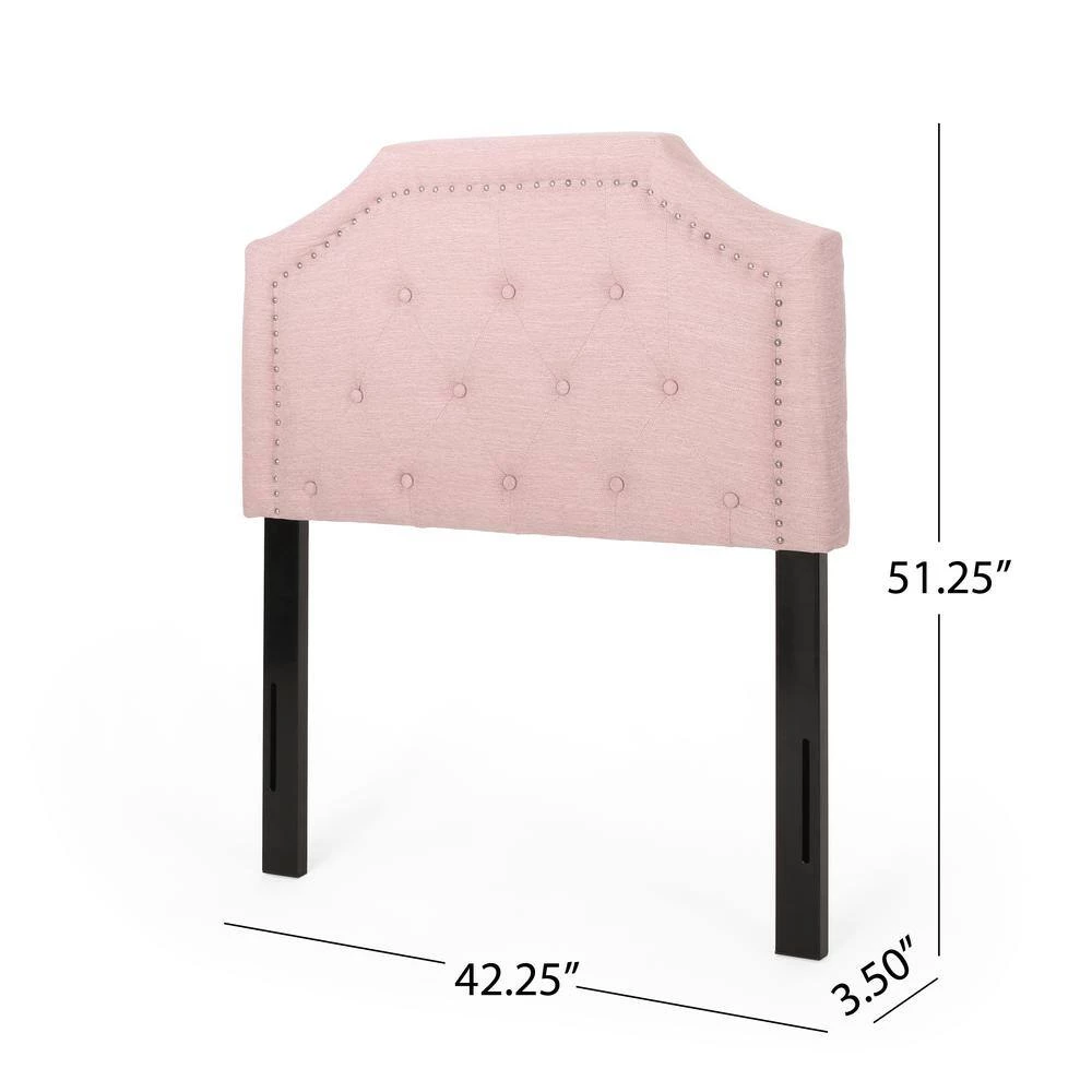 Elinor Light Blush Twin Headboard by Noble House - Image 6