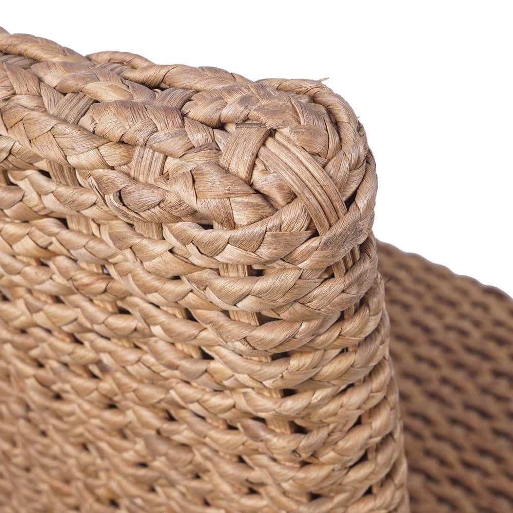 Evertone Light Brown Wicker Stackable Dining Chair (Set of 2) by Noble House - Image 8