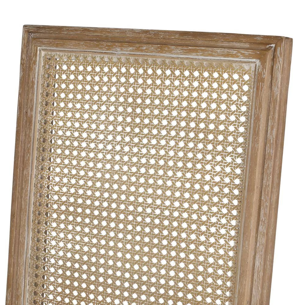 Beckstrom Light Gray and Natural Upholstered Dining Side Chair (Set of 2) by Noble House - Image 6