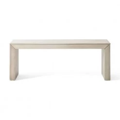 Palston Light Grey Bench by Noble House