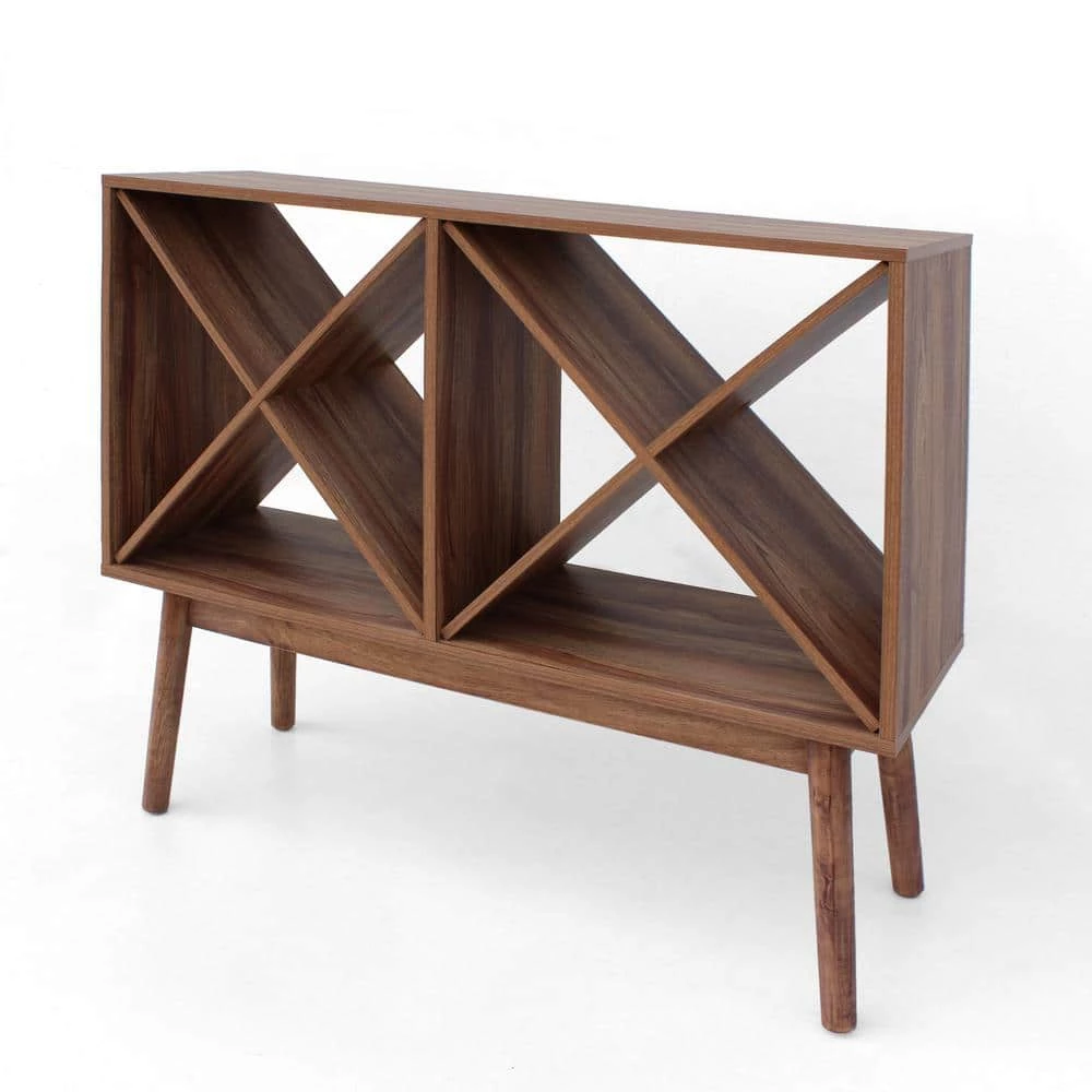 Birny Light Walnut Wine Cabinet by Noble House