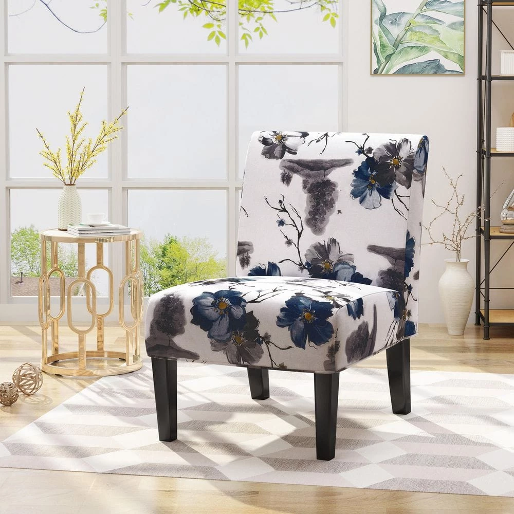 Kassi Traditional Multi-Colored Fabric Accent Chair by Noble House - Image 6