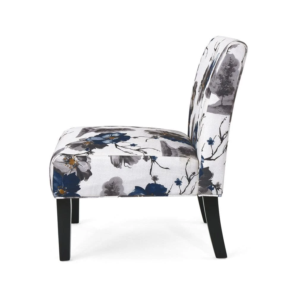 Kassi Traditional Multi-Colored Fabric Accent Chair by Noble House - Image 2