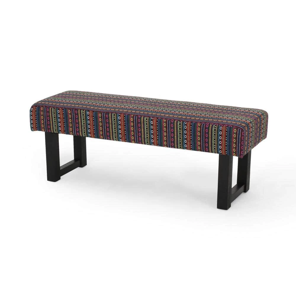Ashford Multicolor Bench with Upholstered (18 in. x 48.25 in. x 16 in.) by Noble House - Image 4