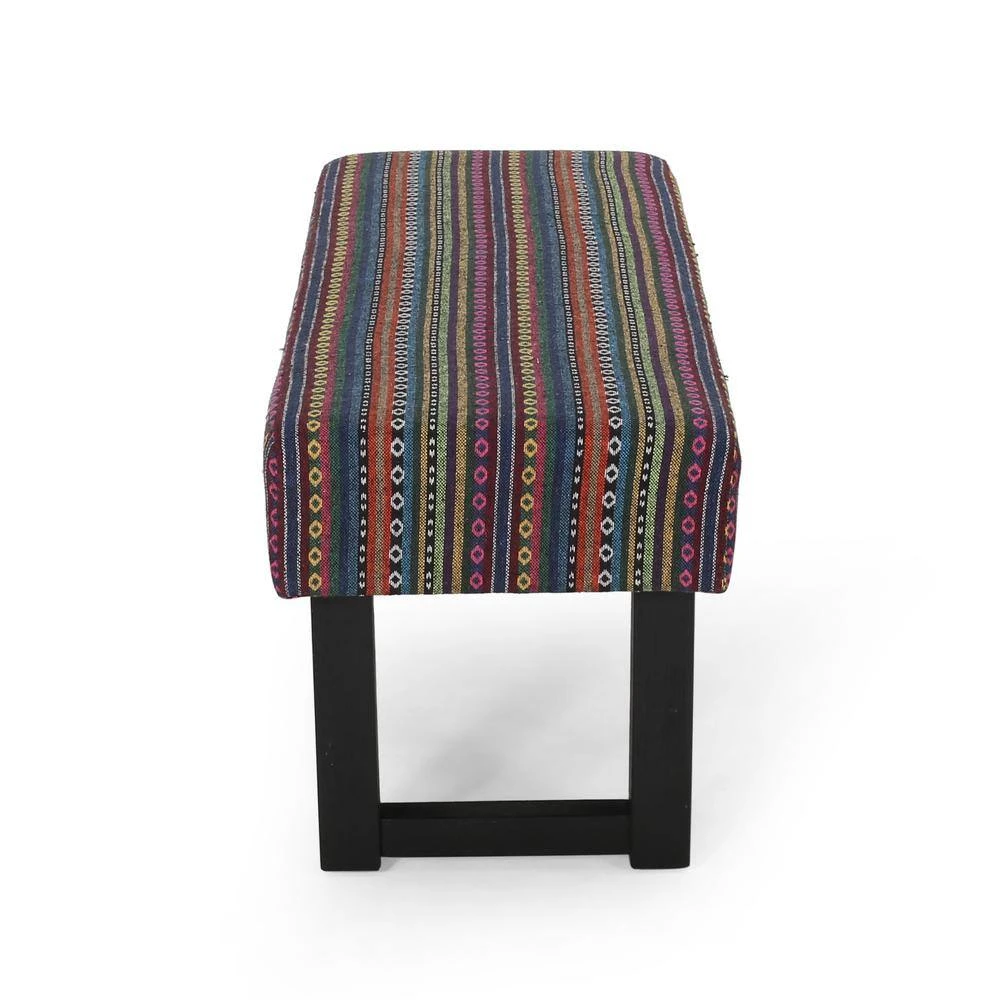 Ashford Multicolor Bench with Upholstered (18 in. x 48.25 in. x 16 in.) by Noble House - Image 2