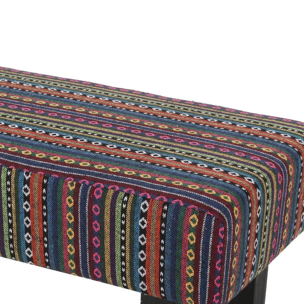 Ashford Multicolor Bench with Upholstered (18 in. x 48.25 in. x 16 in.) by Noble House - Image 8