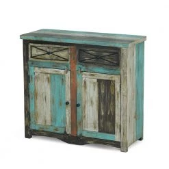 Edgell Multicolored Distressed Sideboard by Noble House