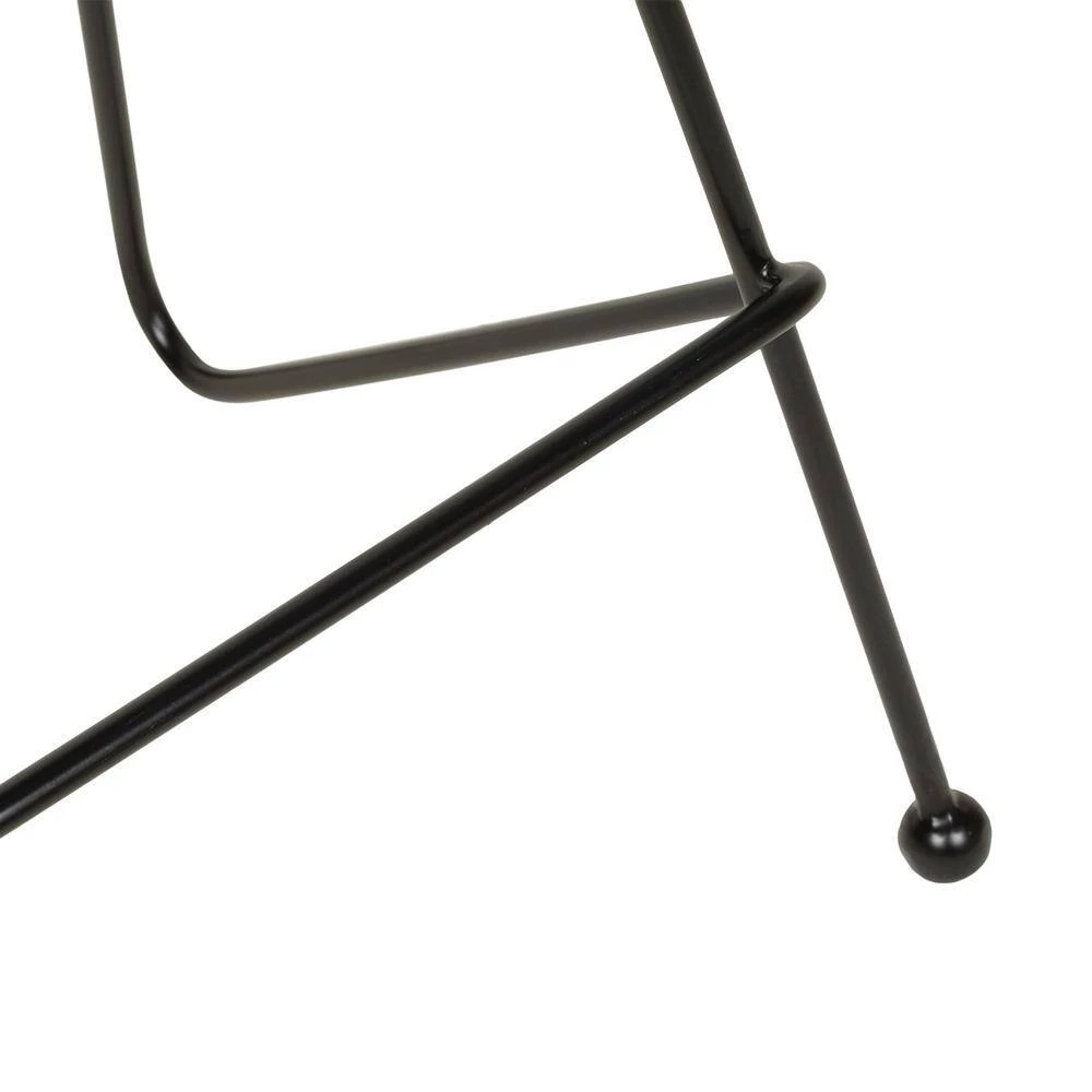 Royston 29.9 in. Natural and Black Backless Metal 28.75 in. Bar Stool with Wood Seat (Set of 2) by Noble House - Image 7