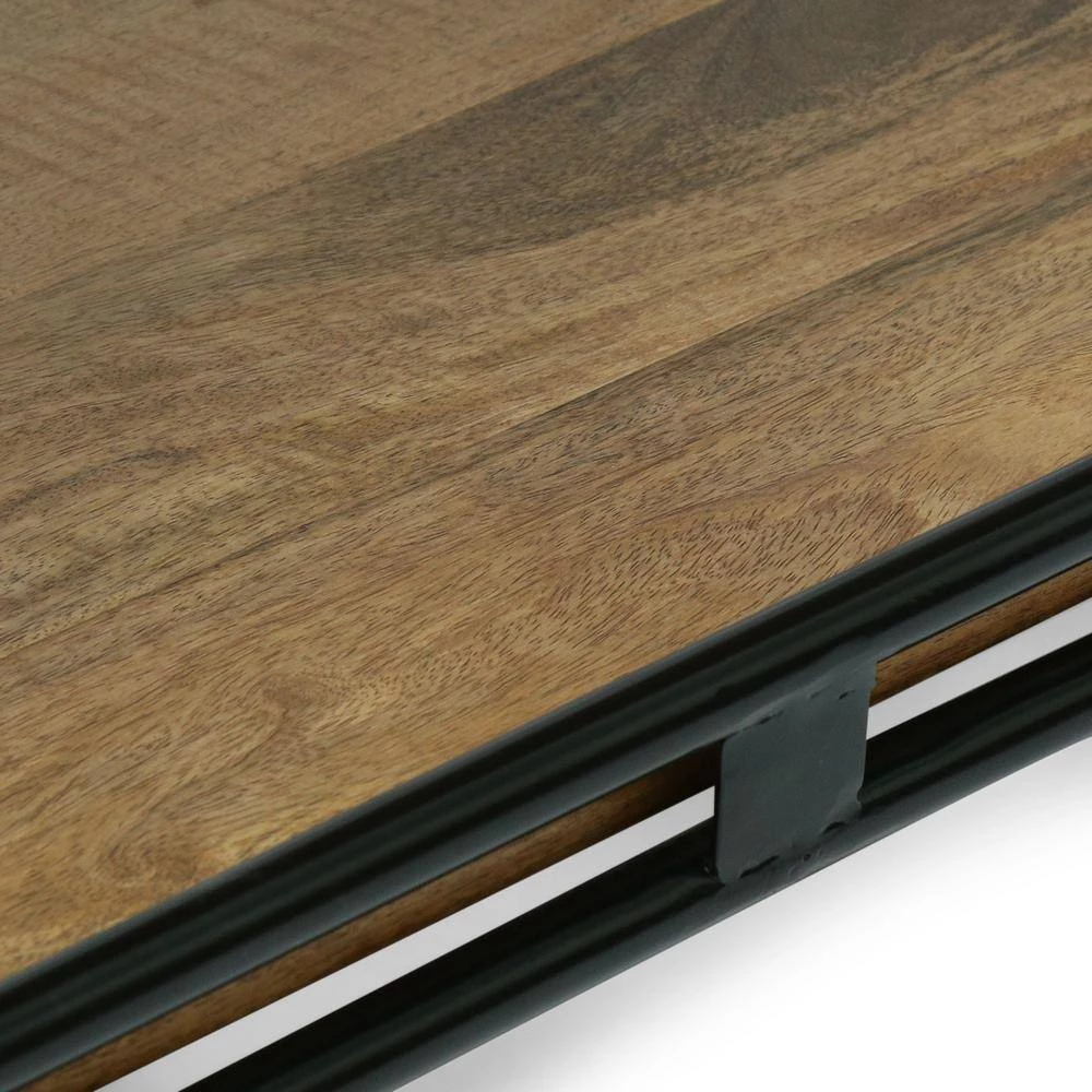 Kile Natural and Black 3-Tier Kitchen Cart by Noble House - Image 8